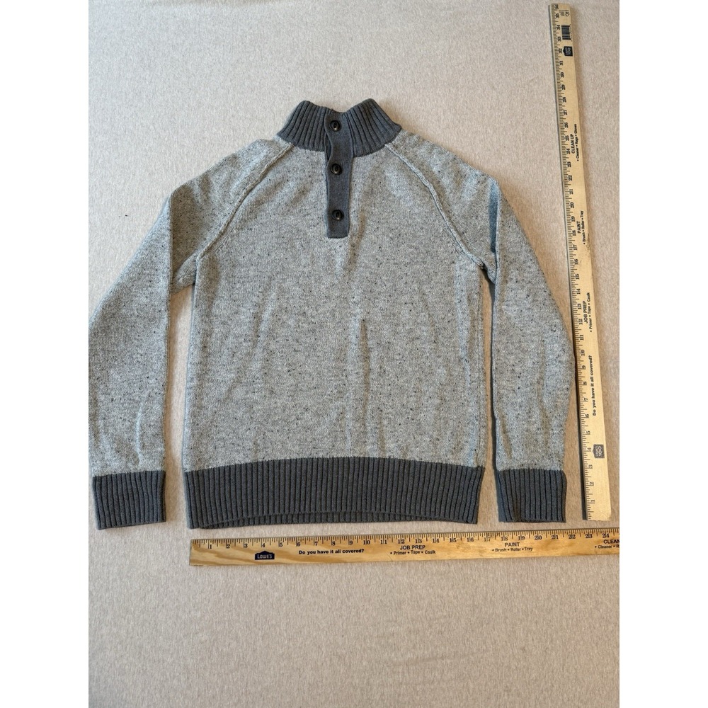 Converse Men's Small Gray Knit Pull Over Sweater